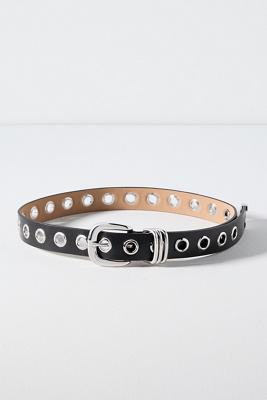 By Anthropologie Grommet Moto Belt In Black