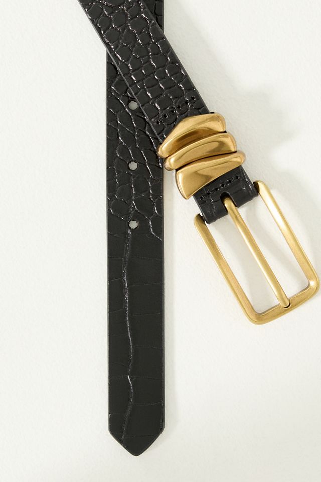Square Buckle Keeper Belt #1