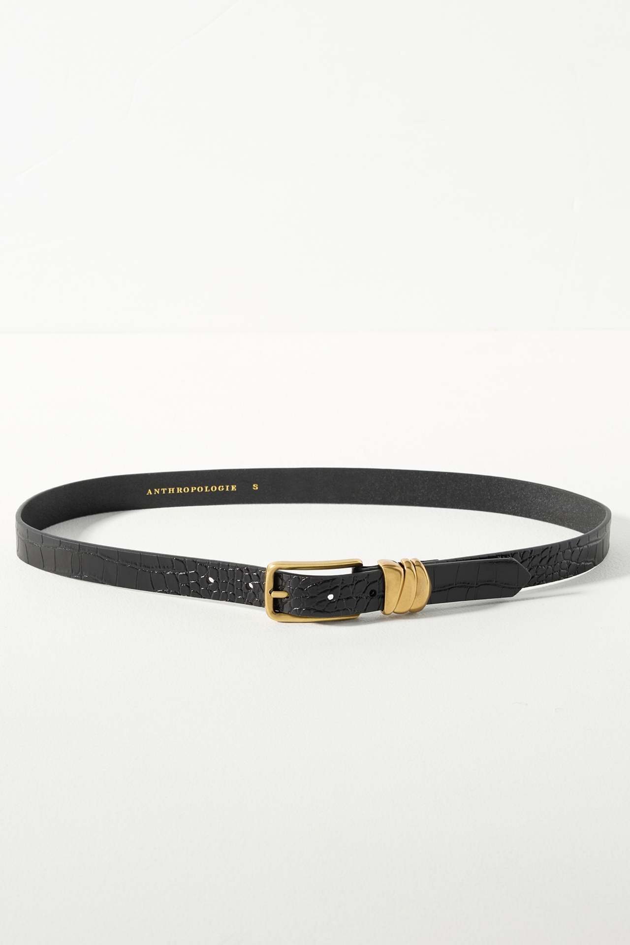 Square Buckle Keeper Belt