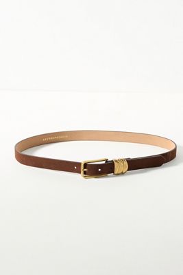 Square Buckle Keeper Belt