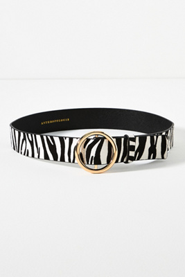 By Anthropologie Adjustable Ring Belt In Black