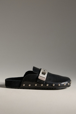 Bibi Lou Buckle Clogs In Black