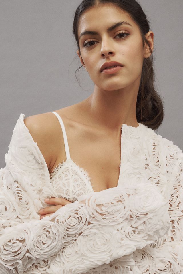 Unreal Fur Rosa Floral Tulle Jacket #3