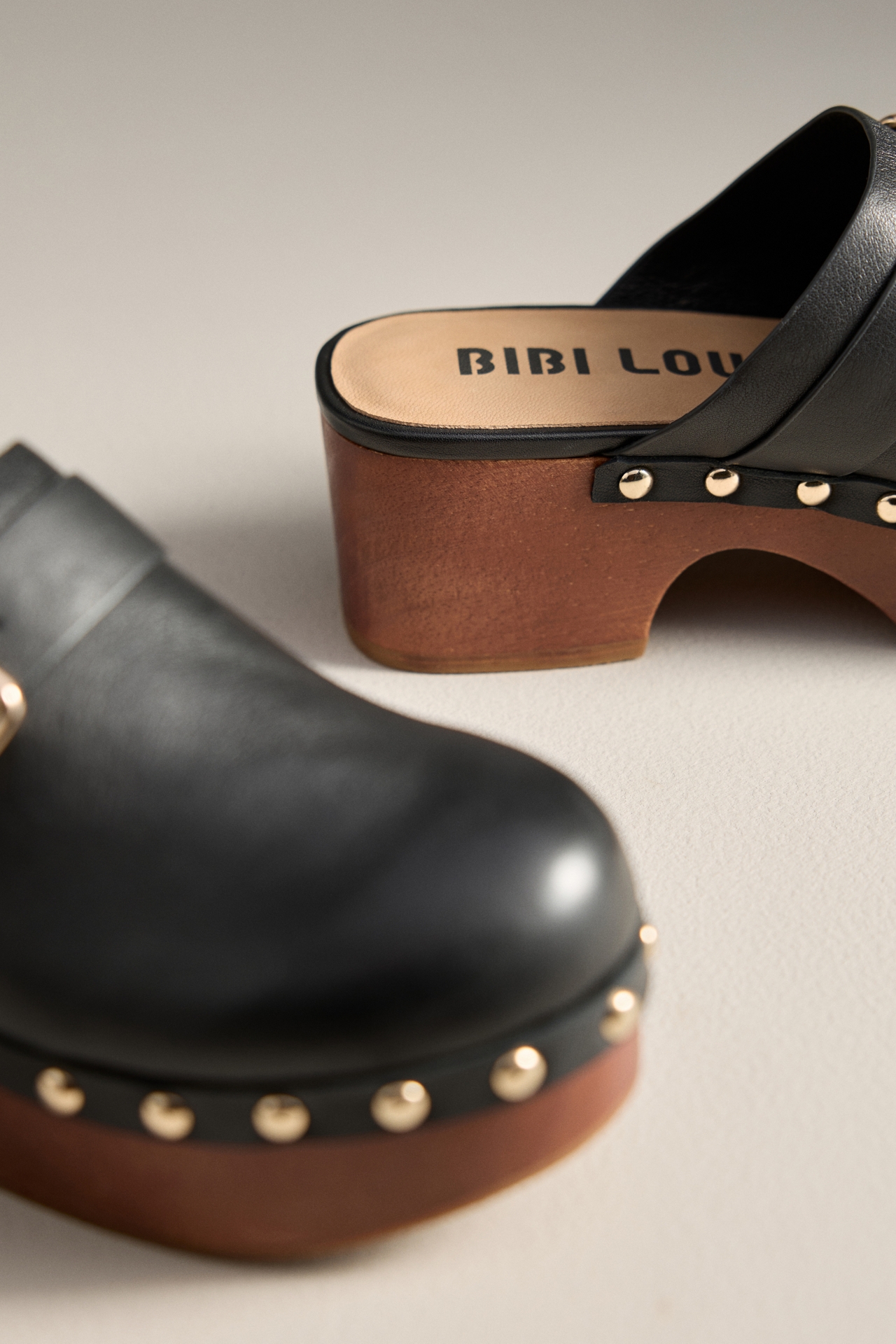 Bibi Lou Platform Studded Clogs