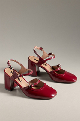 Bibi Lou Two-piece Mary Janes In Red