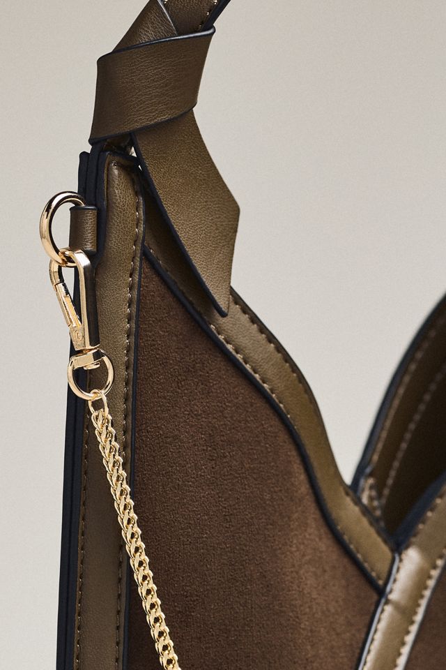 Mali + Lili Madeline Faux-Suede Triangular Mini Crossbody Bag #2