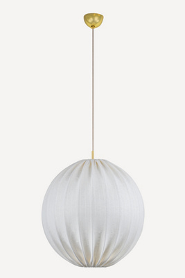 Anthropologie Arabella Fabric Pendant Light