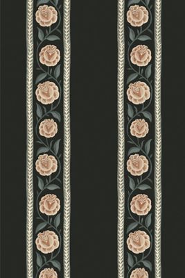 Cherished Blooms Floral Stripe Wallpaper