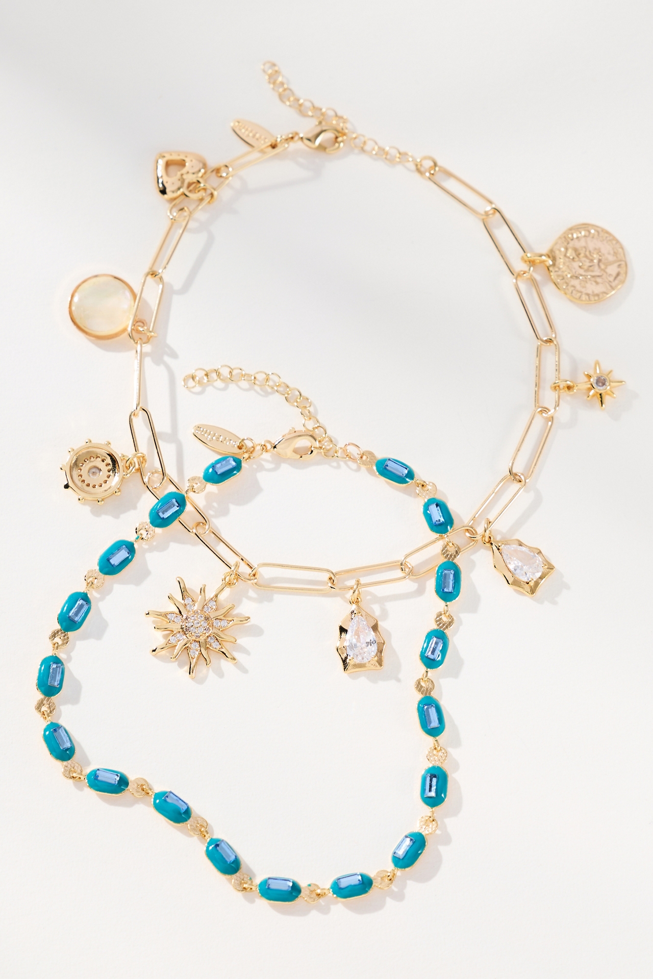 Beaded Charm Anklets