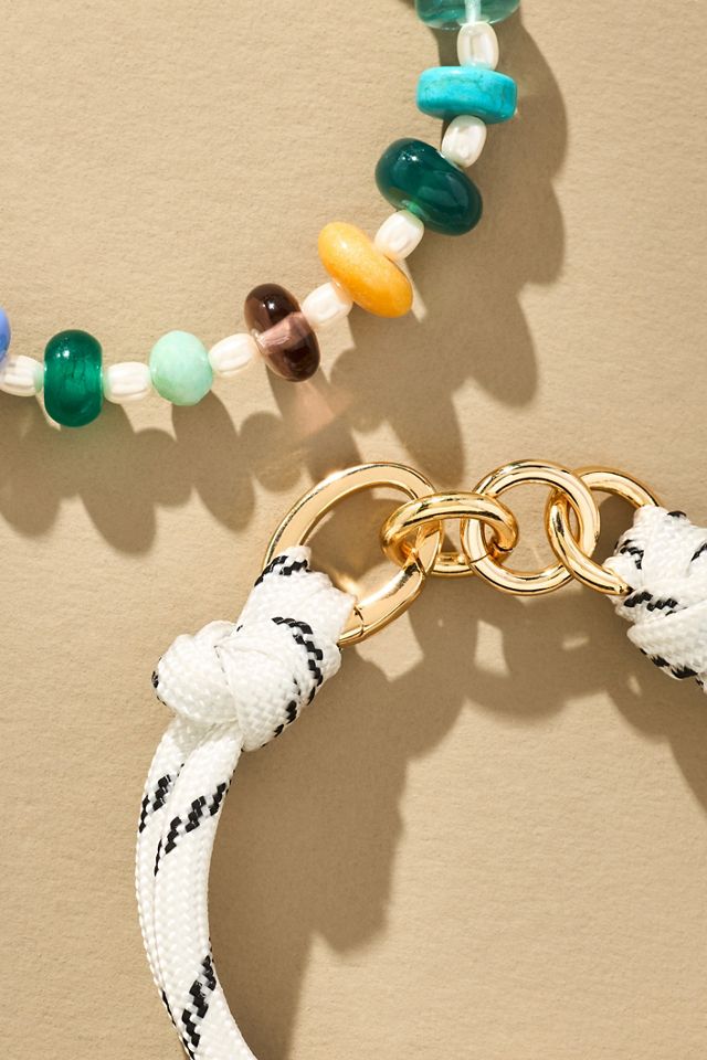 即発! Anthropologie ハンドメイドMorning Dew Bracelet Botanical Month Bracelets from HumanKind Fair Trade