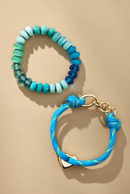 By Anthropologie Mixed Bead Bracelet