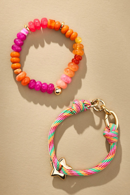 By Anthropologie Mixed Bead Bracelet