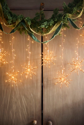 Terrain Stargazer Supernova Twinkling Light Garland In Multi