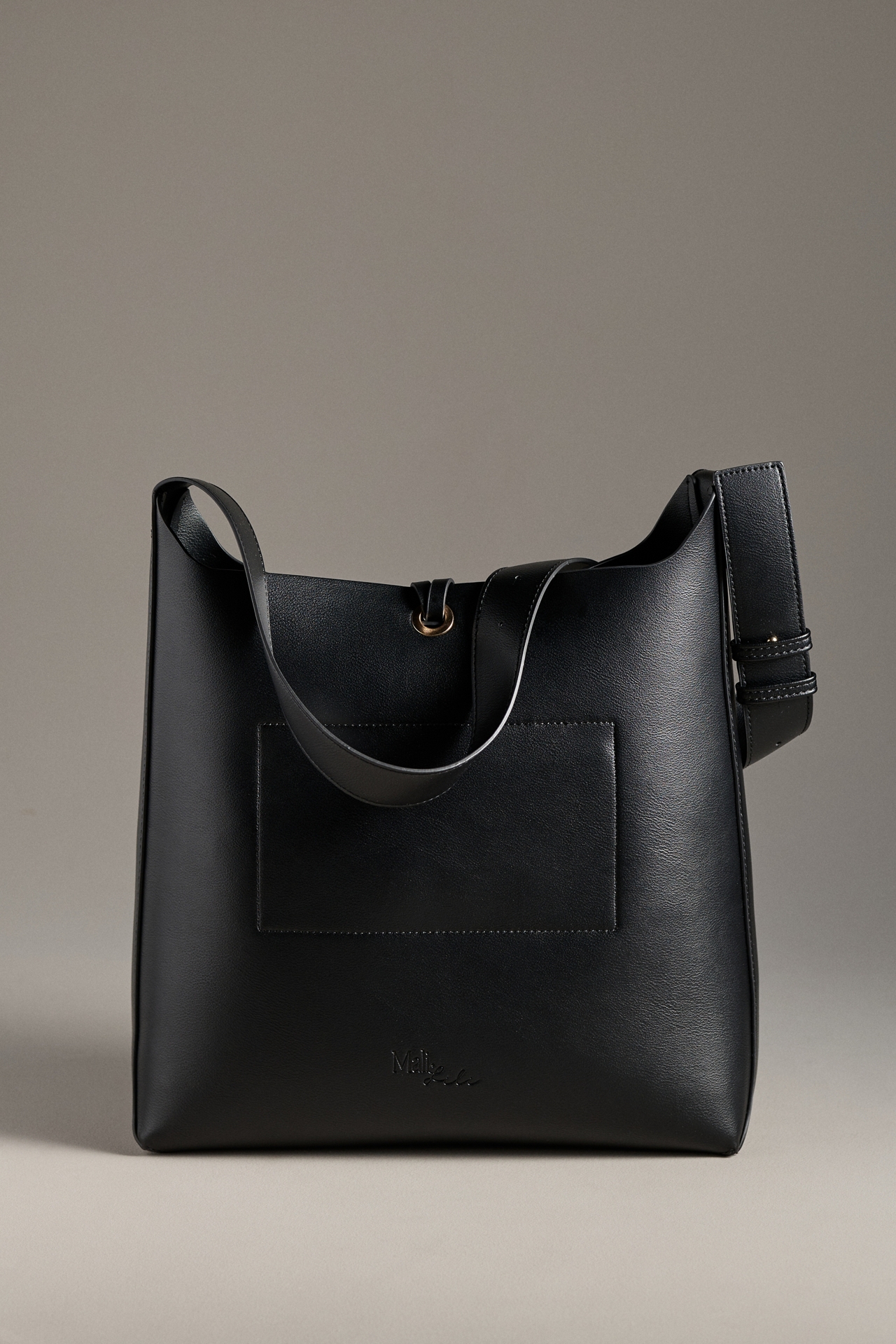 Mali + Lili Buckle Bucket Shoulder Bag