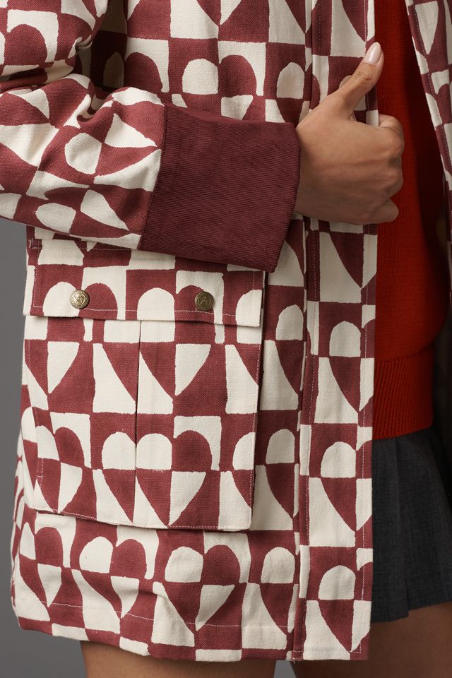 SZ Blockprints Patterned Swing Coat #3