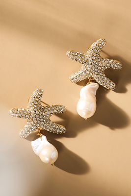 Frasier Sterling Tide Pool Starfish Drop Earrings
