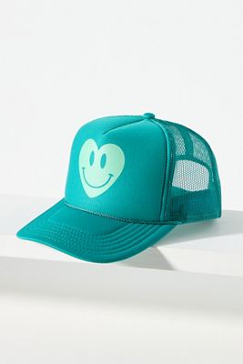 Ascot + Hart Smiley Heart Trucker Hat