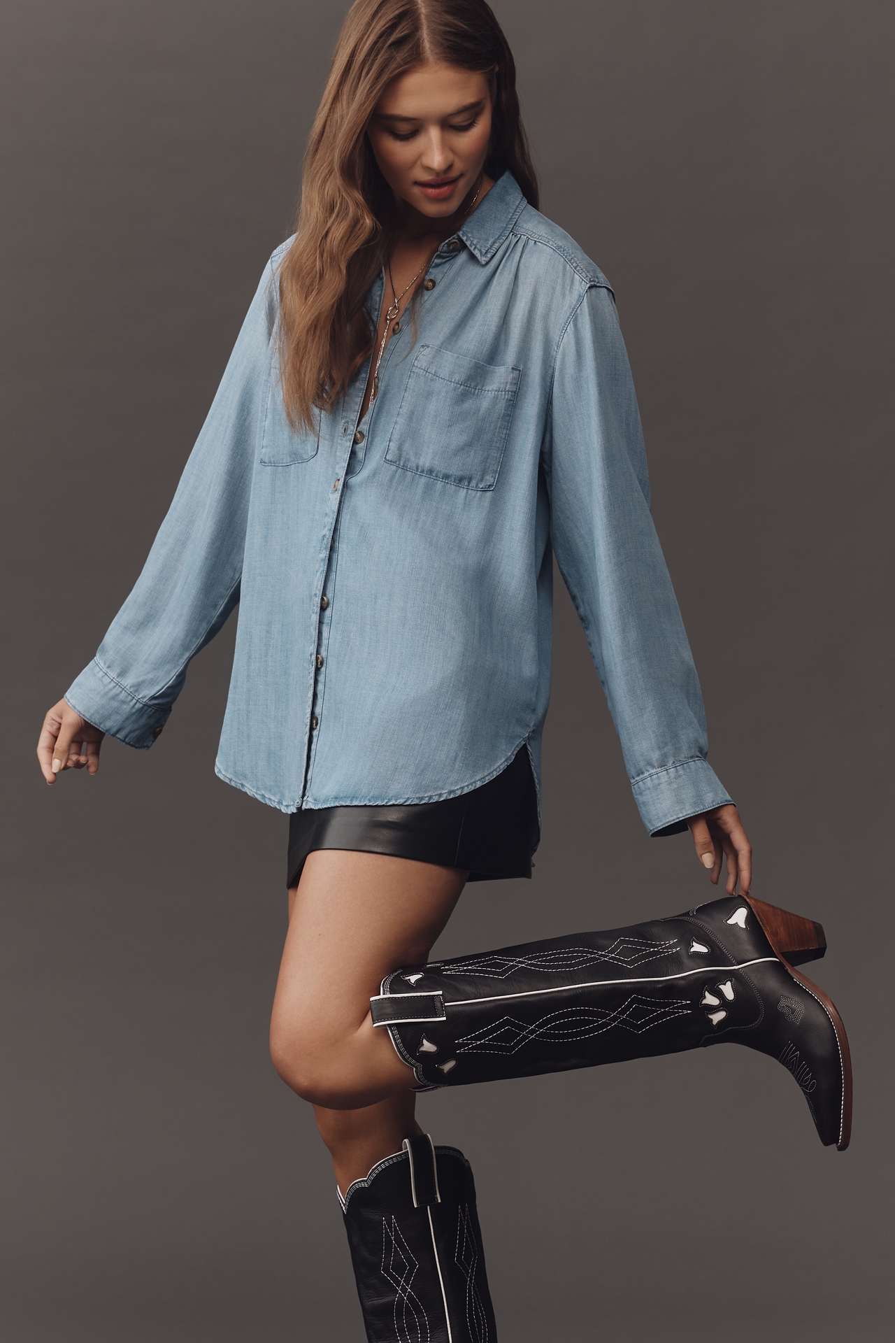 Besita Sunny Inlay Tall Western Boots