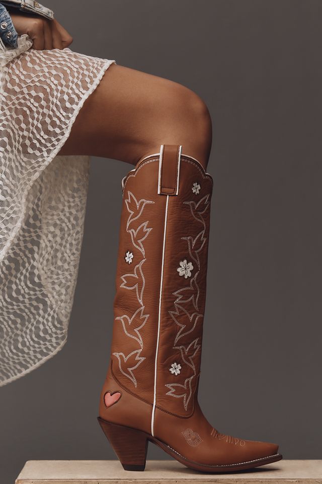 Besita Honey Embroidered Western Boots #1