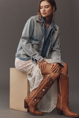 Besita Honey Embroidered Western Boots