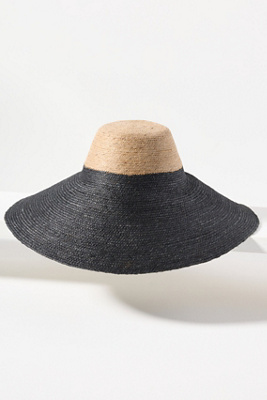 Brunna.co Riri Duo Jute Straw Bucket Hat In Black
