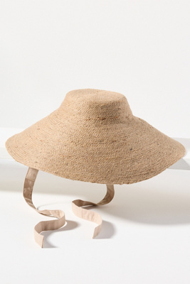 Brunna.co Reign Jute Straw Bucket Hat In Brown