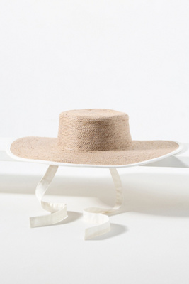 Shop Brunna.co Lolo Wide-trim Jute Boater