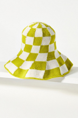 Brunna.co Shilo Checkered Crochet Bucket Hat