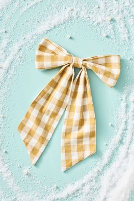 Gingham Bow Ornament