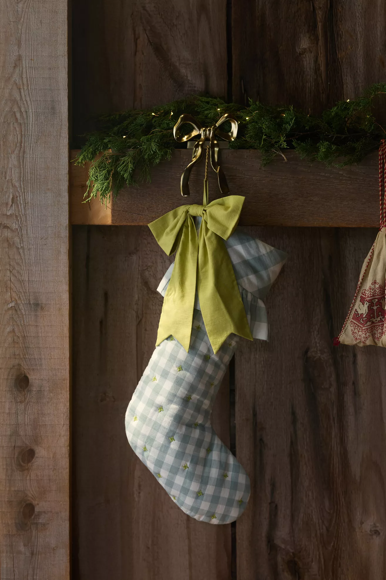 Gingham Bow Stocking - thumbnail 5