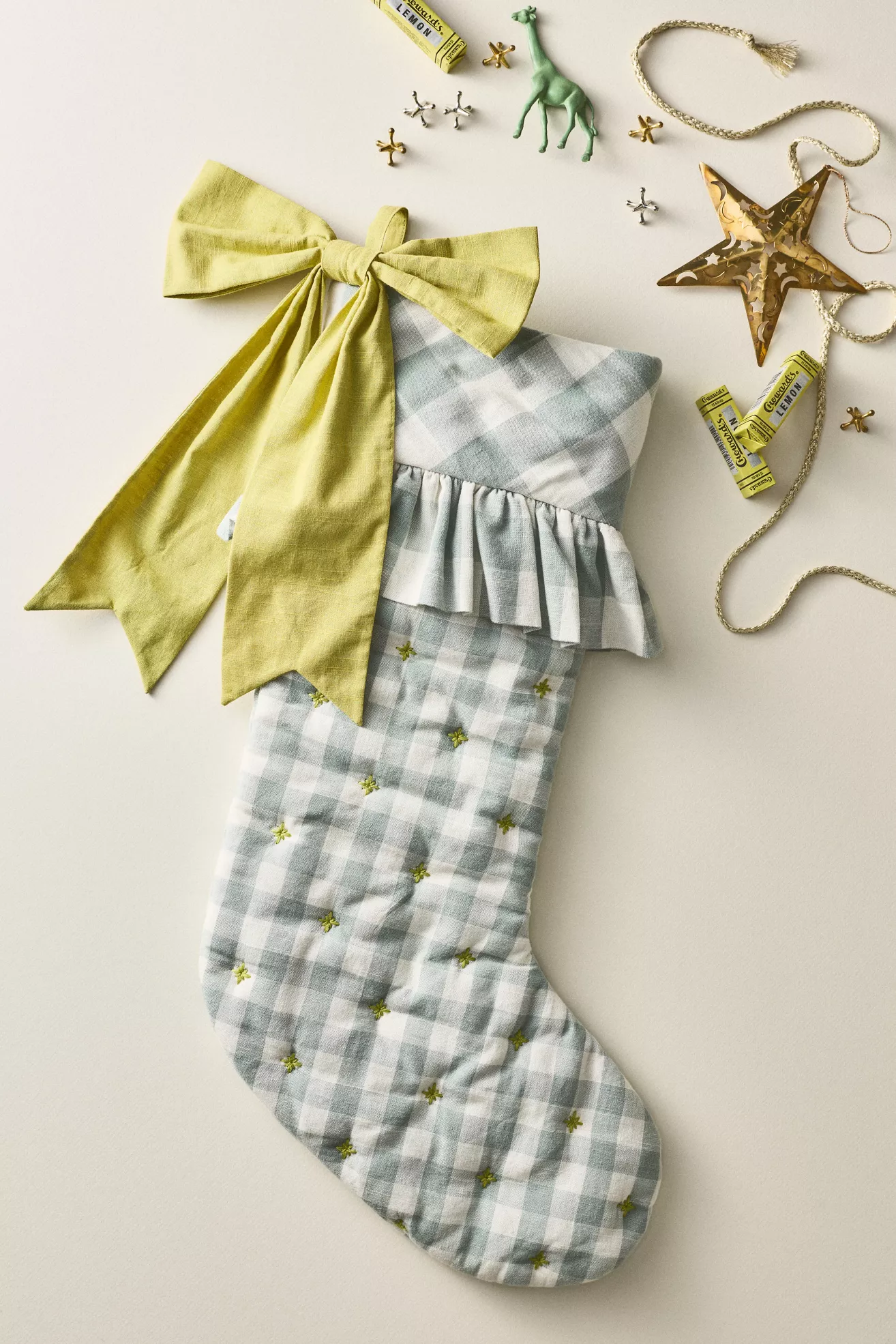 Gingham Bow Stocking - thumbnail 3
