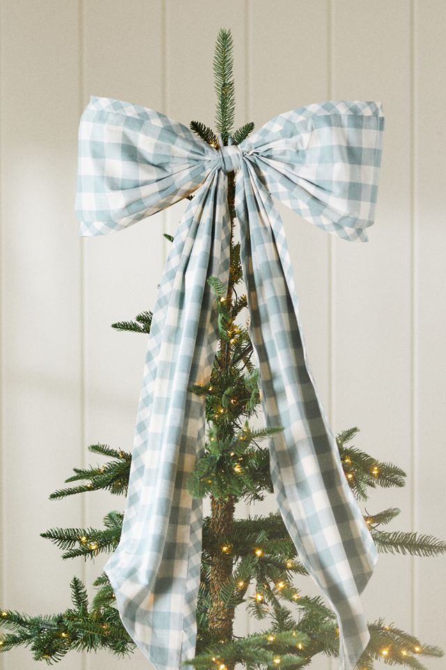 Gingham Bow Tree Topper #3