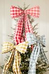 Gingham Bow Tree Topper