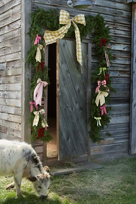 Gingham Bow Tree Topper