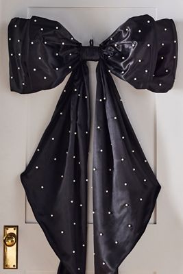 Pearled Satin Bow Tree Topper