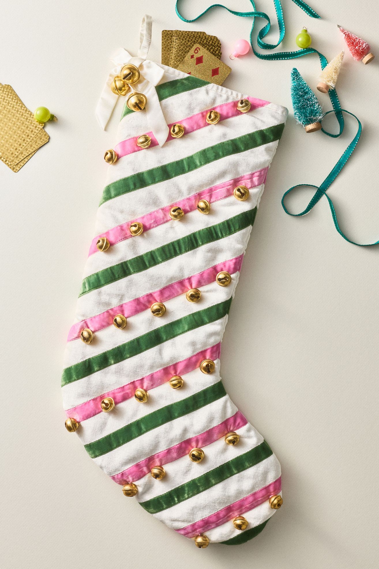 New York City Ballet Stocking - Pink/Green, Standard, One Size