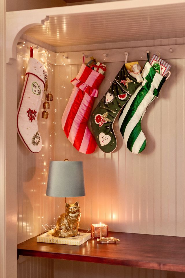Ruffled Stripe Stocking #3