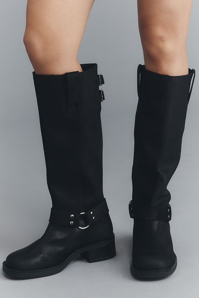 By Anthropologie Tall Moto Boots