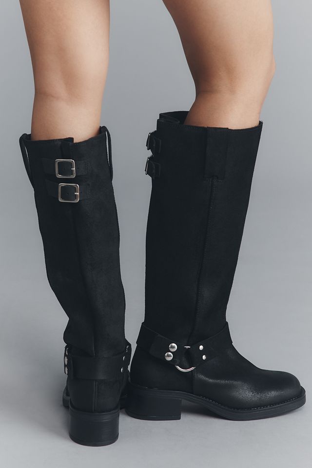 By Anthropologie Tall Moto Boots
