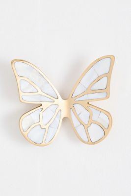 Delia Mother-Of-Pearl Butterfly Wall Charm