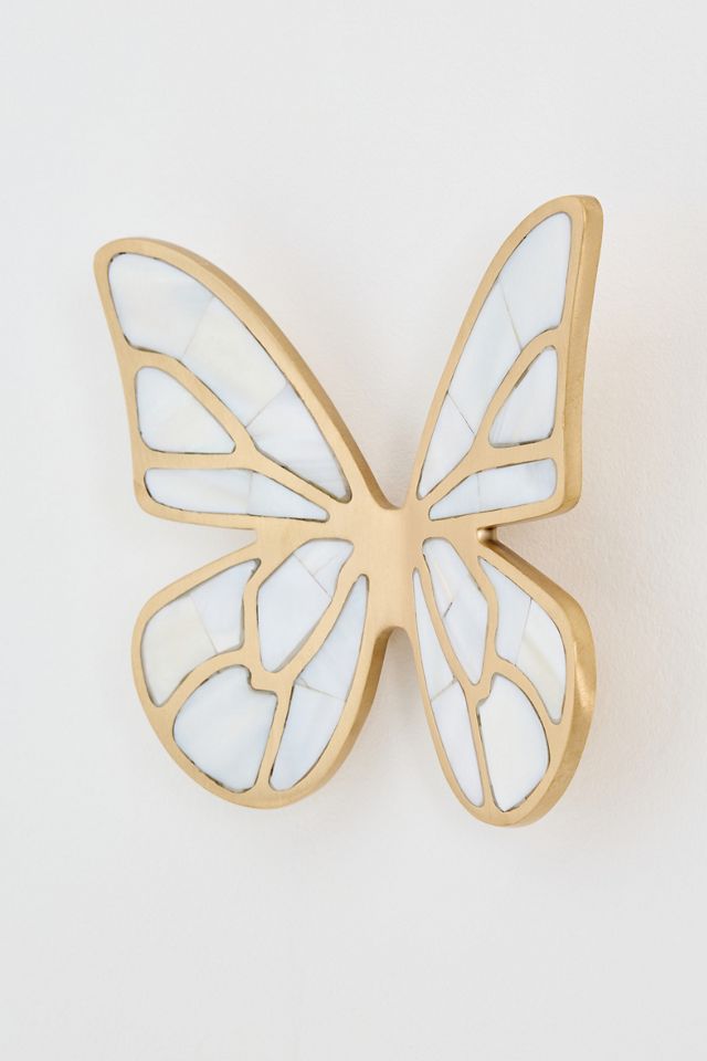 Delia Mother-Of-Pearl Butterfly Wall Charm #1