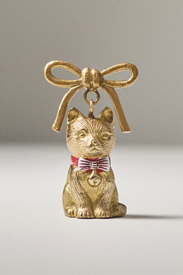 Anthropologie Novelty Brass Candle Snuffer In Gold