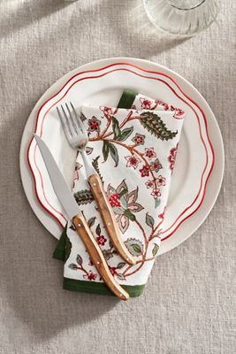 Divya Cotton Napkins, Set of 4 Green