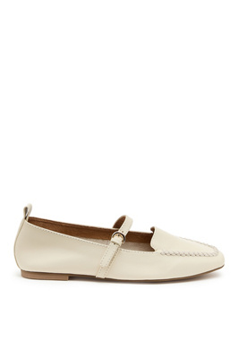Kelsi Dagger Brooklyn Ferry Mary Jane Loafers In White