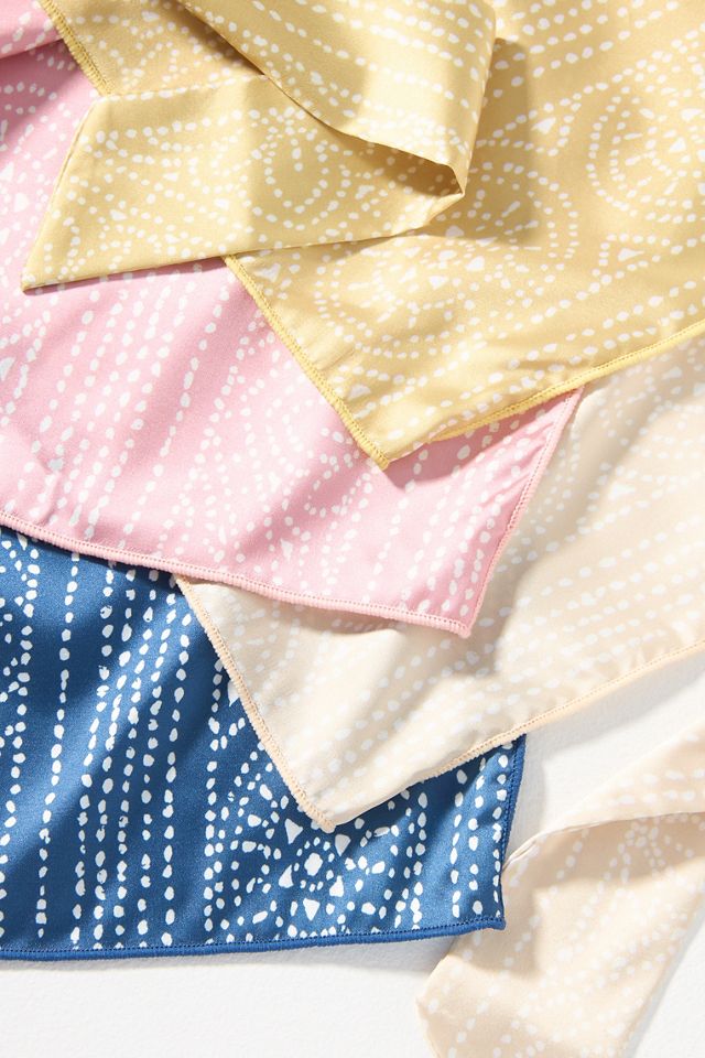 Dotted Print Hair Scarf #1