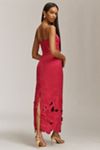 LEO LIN Rayna Strapless Appliqué Bustier Maxi Dress