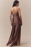 By Anthropologie Ruched Sash Mermaid Maxi Skirt