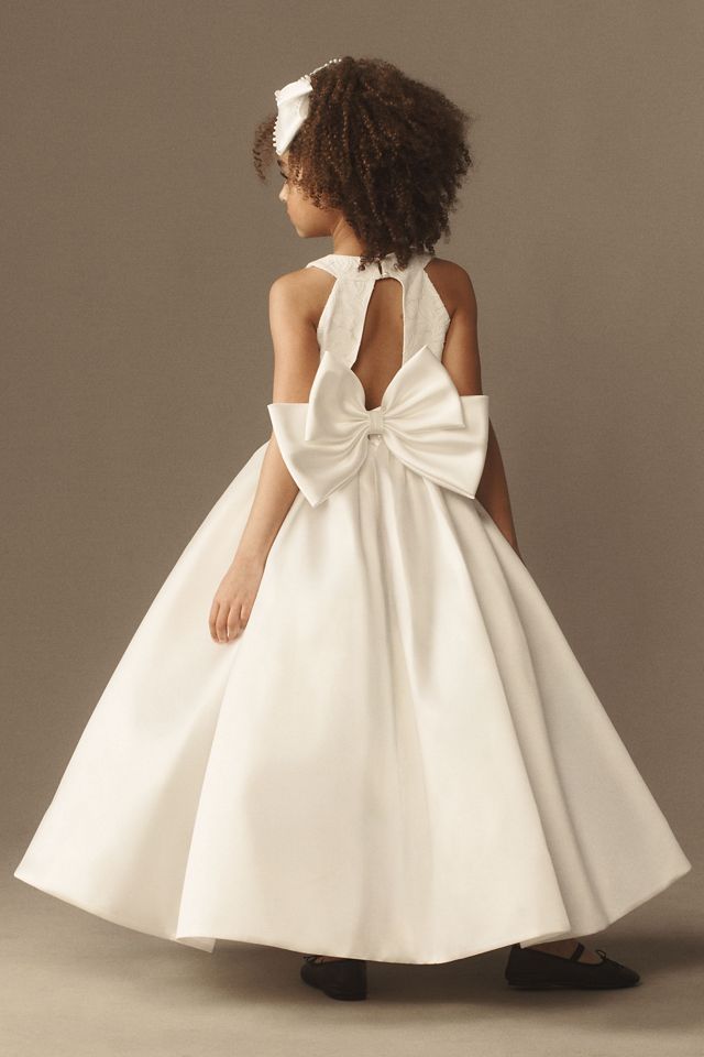 Princess Daliana Lennox Satin & Organza Bow-Back Dress #1