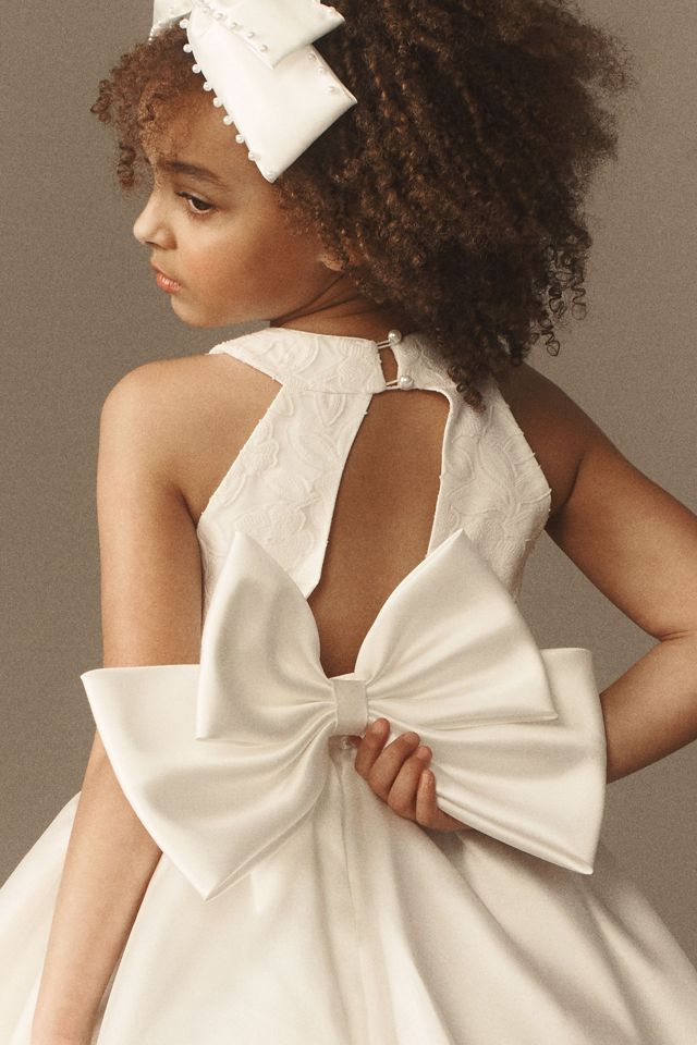 Princess Daliana Lennox Satin & Organza Bow-Back Dress #3