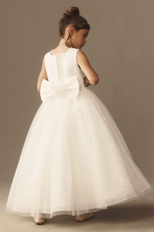Princess Daliana Rose Lace A-Line Flower Girl Dress #2
